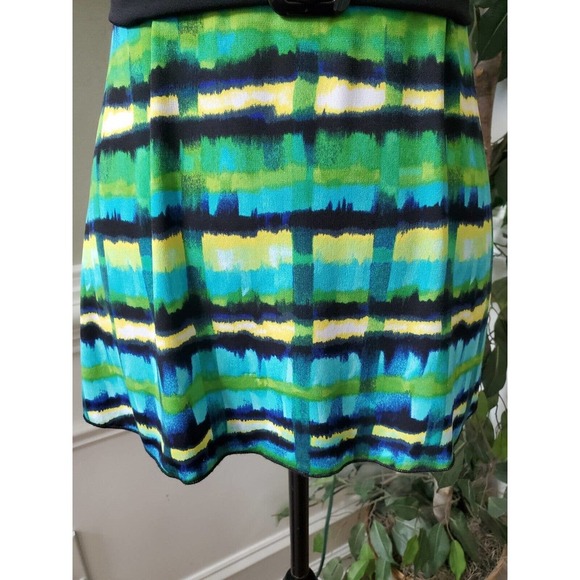 Iz Byer Women Multicolor Tie Dye Square Neck Sleeveless Belted Top Blouse Size M - Picture 4 of 10